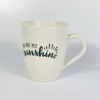 Simple letter design coffee mug drinkware cute design mug
