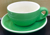Best Seller Espresso Cup Pure Color Ceramic Coupe Shape Coffee Cup and Saucer Set
