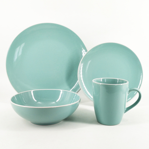 Coupe Shape Dinner Plate Crockery Made in China Porcelain Dinner Set