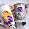 Funny Creative 3D Ceramic Mug Polymer Clay Girl Gift Mug