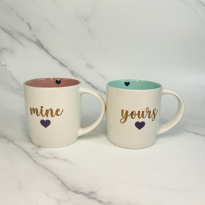 High End Couple Milk and Water Mug Cup
