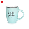 High Quality Black Color Glaze Coffee Design Mug Decal Printing Mug