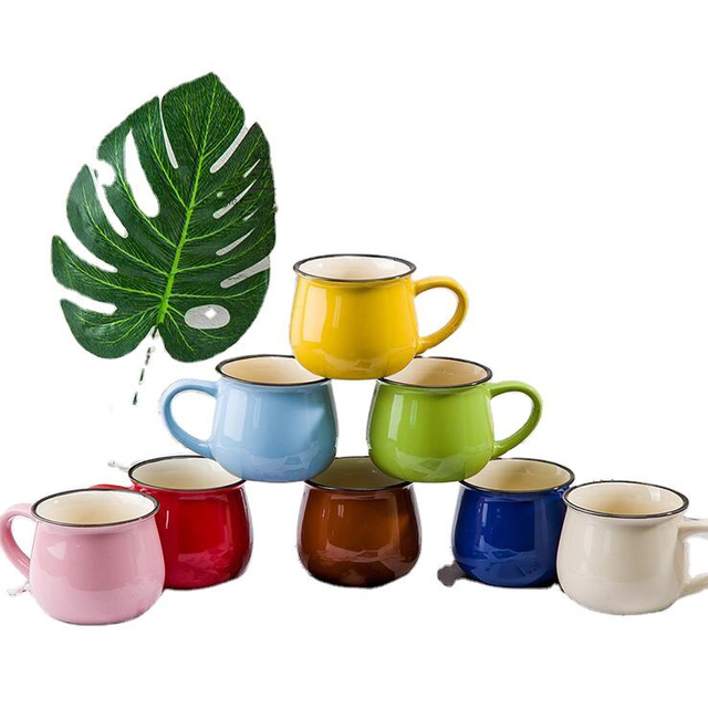 Ceramics Drum Mug Cup Ceramic Mugs Stoneware Ceramic Mug Cup Plate