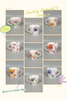 JSD Newest Floral Decal Series Mug With Inside Decal Ceramic Mug