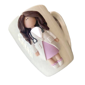 Doctoress Polymer Clay Gift Mug Handmade Mug Ceramics Gift Mug