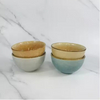 A Set of 5 Custom logo Round Bowl Soup Noodle Cereal Salad Fruit Pasta Salad Ceramic Porcelain Bowl