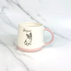 Hot Products Cute Dog Friend Belly Shape Color Handle Ceramics Coffee Drink Ware Mug
