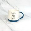 Hot Products Cute Dog Friend Belly Shape Color Handle Ceramics Coffee Drink Ware Mug
