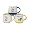 Hot Products Cute Dog Friend Belly Shape Color Handle Ceramics Coffee Drink Ware Mug