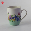 Creative design lovely floral printing coffee mug ceramic travel mug