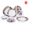 Simple Design Decal Printing 16pcs Dinner Set Plate Set