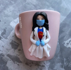 Doctoress Polymer Clay Gift Mug Handmade Mug Ceramics Gift Mug