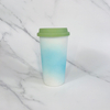 Porcelain Ceramic Travel Mug Coffee Cups With Silicone Lid