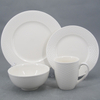 New Bone China Dinner Set Porcelain Embossed Dinnerware Set