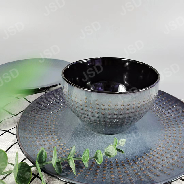 Best selling product color glaze stoneware porcelain dinner set ceramic