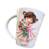 Hot Sale Ceramic Mug With Handmade Polymer Clay Ceramic Gift Mug