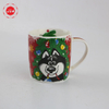 Creative Cute Cartoon Coffee Mug Christmas Decal Mug for Russia Market