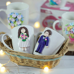 Creative Design Handmade Wedding Gift Souvenir Coffee Cup