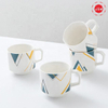 Stackable Ceramic Tea Cups Small Demitasse Mugs for Home Office Coffee Mug