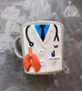 Doctoress Polymer Clay Gift Mug Handmade Mug Ceramics Gift Mug