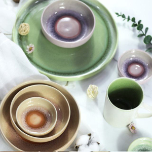 Hot New Products Reactive Glaze Dinner Set Stoneware Mug Plate Set