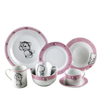 Best Quality Cat Design 3PCS Kid's Porcelain Dinnerware Plate and Soup Bowl Sets