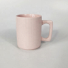 2024 Popular Design Coffee Mug Color Glaze Embossed Ceramic Mug