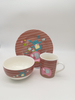 Best Quality Cat Design 3PCS Kid's Porcelain Dinnerware Plate and Soup Bowl Sets