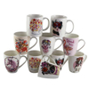 Latest Design Flower Animal Decal Printed Ceramic Coffee Mug