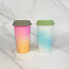 Porcelain Ceramic Travel Mug Coffee Cups With Silicone Lid