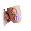 Novelty Little Princess With Crown Ceramic Mug Polymer Clay Gift Mugs
